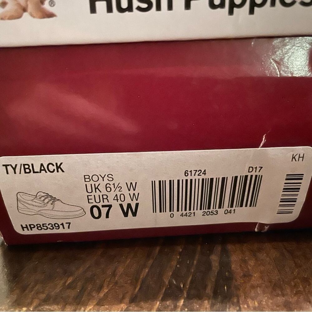 Hush Puppies Black Kids Dress Shoes - Picture 8 of 9
